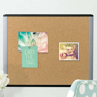 MOD And Pin-It U Brands Yes Cork Wall Plastic Bulletin Board