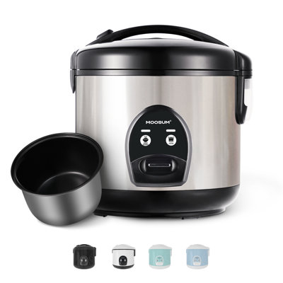 Rice Cooker Maker 10-Cup(Uncooked) with Steamer, Ceramic coating, BPA Free, Big capacity,