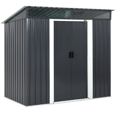 Arredondo 6.4 ft. W x 4 ft. D Pent Metal Shed