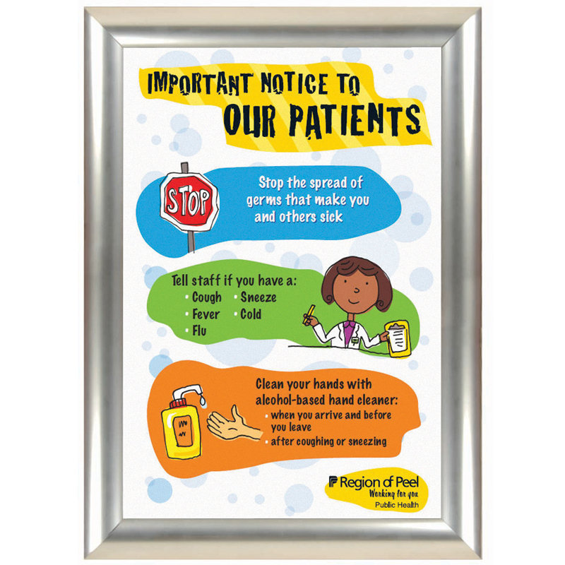 Busygrip Stainless Steel Poster Frame, 29.7 cm H x 21 cm W