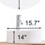 Meuble-lavabo double 32 po avec porte simple 32 po avec lavabo rond en céramique et miroir bleu