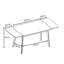 Coey Metal Base Dining Table