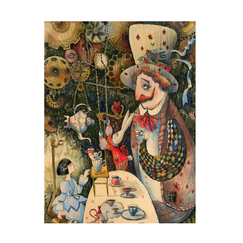 Art sur toile, bolologia Olga Grebennik Alice 3, H 19 po x l 14 po