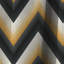 Chevron géométrique noir et jaune doré - Rideau occultant géométrique abstrait - 1 panneau-107535211