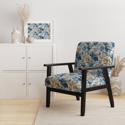 Fauteuil de chalet rembourré Coastal Victorian Tranquility Victorian