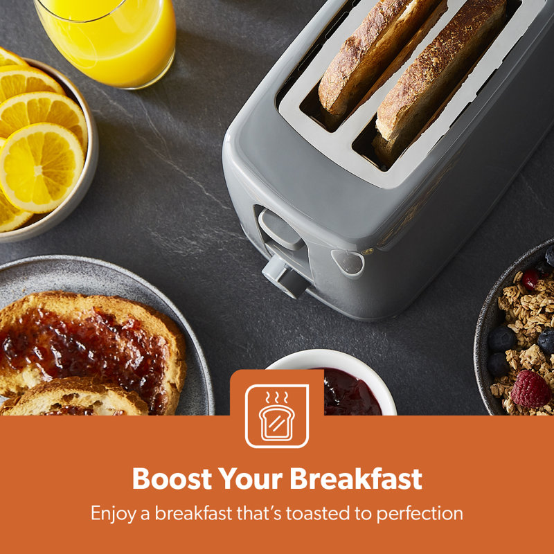 GEEPAS 2 Slice Toaster | 6 Browning Levels with Cancel Function | For Thin Small Bread Slice, Removable Crumb Tray Cool Touch Housing High Lift | Space-Saving Design | 1 Yr Warranty 650W