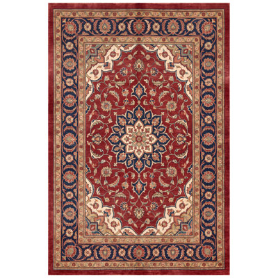 Creek Traditional Overdyed Solid Navy Orange Gold Green Cream Ivory Machine Washable Non-Slip Low Pile Indoor Outdoor Pet Friendly Living Room Bedroom Dining Room Entryway Hallway Office Area Rug