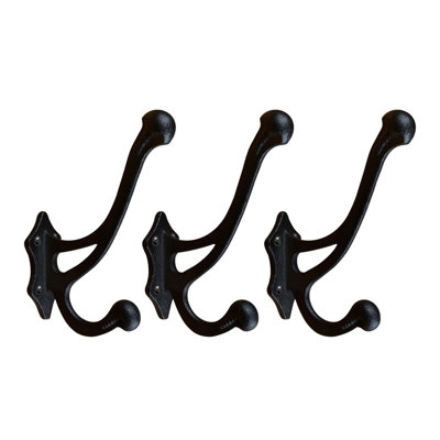 Wrought Iron Double Wall Mounted Robe Hook