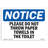 Osha Notice Please Do Not Throw Paper Towels In The Toilet Sign-79378373