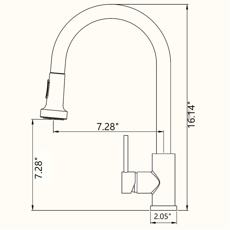 KISRAIS Pull Down Kitchen Faucet with Soap Dispenser, Matte Black