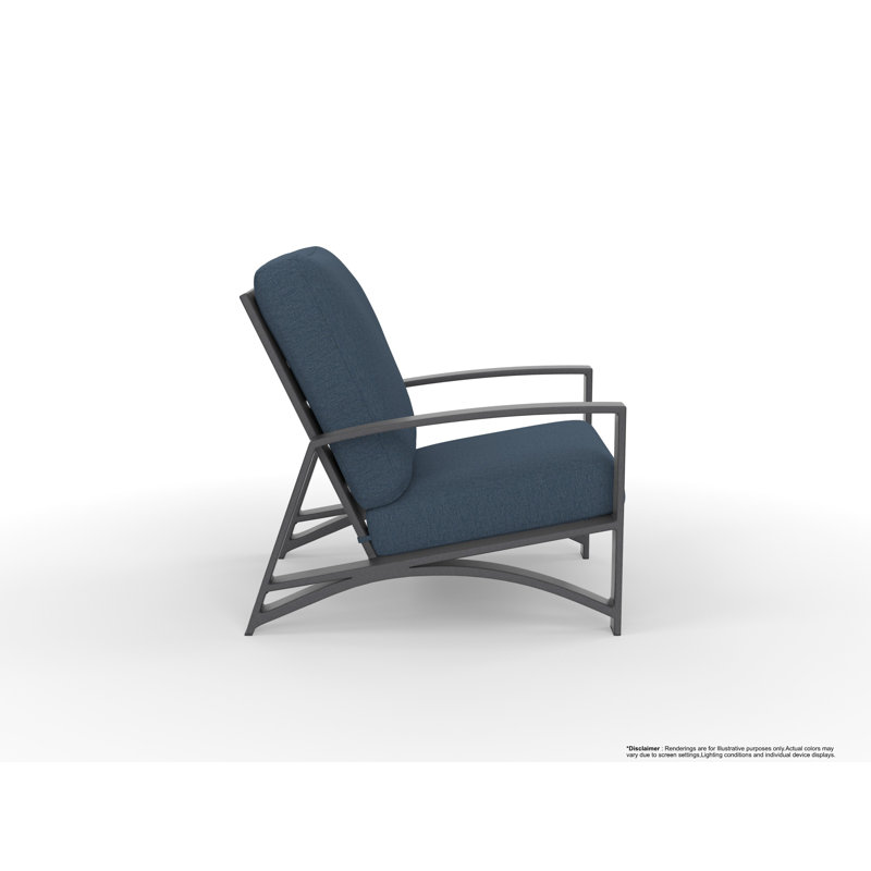 Arc Outdoor Lounge Chair, Sahara Cafe, Graphite