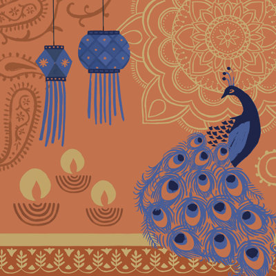 Diwali I par Victoria Barnes - reproduction d'art sur toile tendue