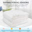 RDS Certified Down Feather Comforter, Organic Breathable Duvet Insert with 4 Corner Ties-133599026