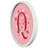 Valentine Things Monogram - Q Round White Framed Print