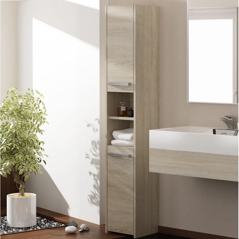 Delancey Linen Cabinet, Sonoma Oak