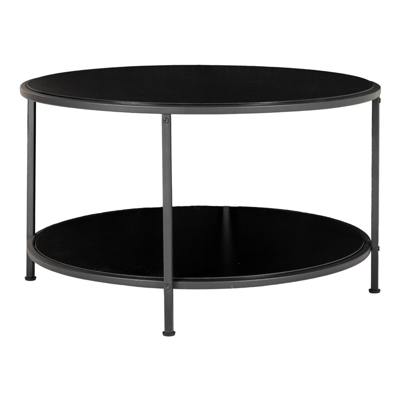 Jewelyssa Coffee Table with Storage, Black