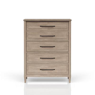 Commode 5 tiroirs finition sable