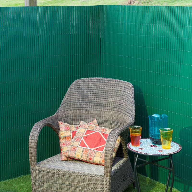 Nature Single Sided Garden Screen PVC 1.2 x 3m Green