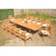 Rectangle 12 - Person 118" Long Teak Dining Set-862114130-862114129