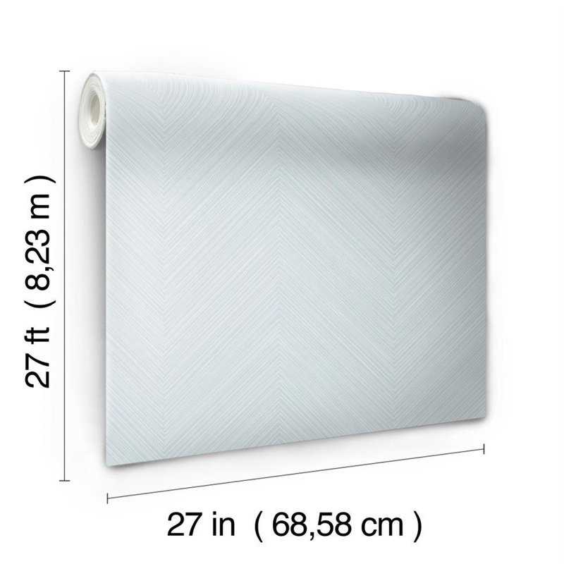 Rouleau de papier peint adhésif L 33 pi x l 20,5 po Balilibré, Bleu