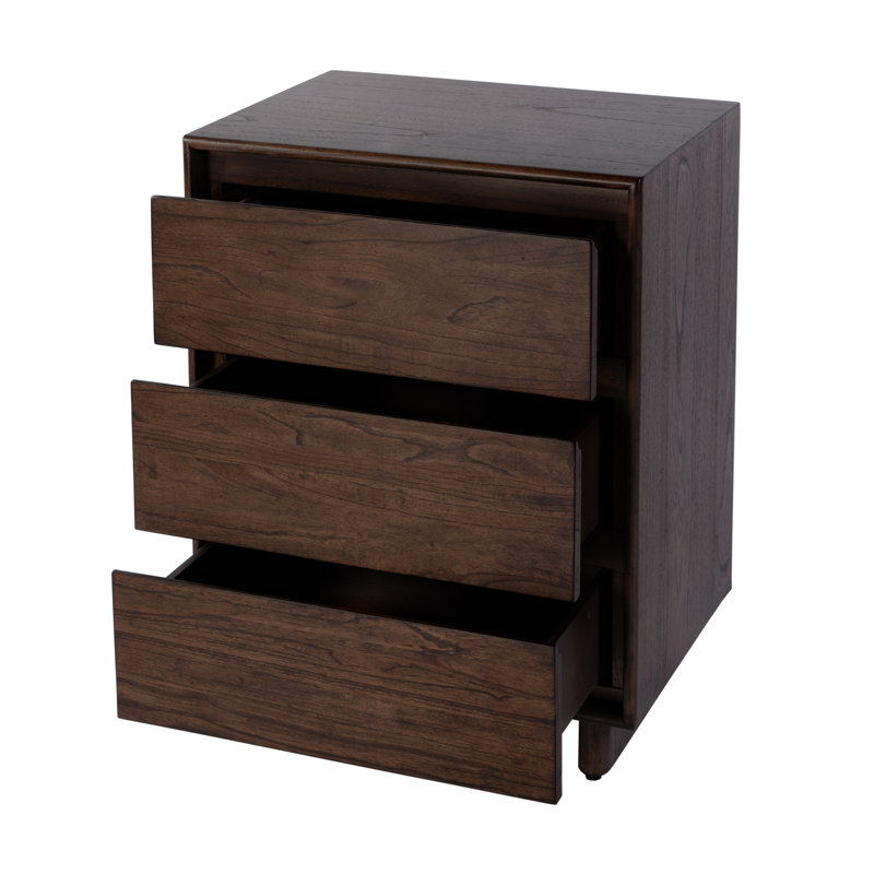 Soleil 3 - Drawer Nightstand, Brown