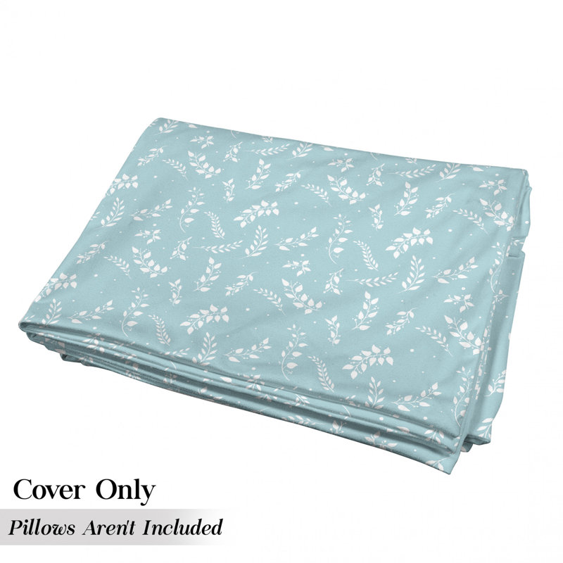 Housse de coussin d'extérieur Blooming Branches with Small Delicate Leaves Twig, H 2 po x l 27 po x P 88 po