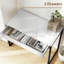HOMCOM High Gloss Computer Desk with 2 Drawers 100 x 50 cm White and Black