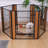 31.5'' H 6 Panel Metal Exercise Pen With Pet Door Outside Use-96069200