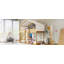 Lit superposé simple en bois avec tente-407549451