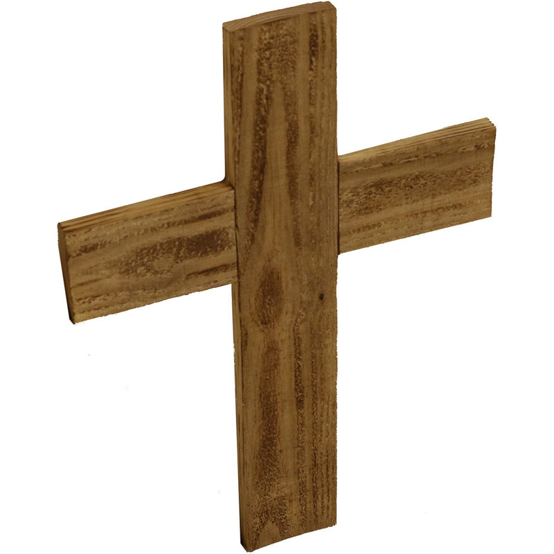Natural Barnwood Rustic Farmhouse Cross Wall Decor, 12" x 16"