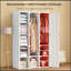 Armoire-penderie portable, armoire de chambre pliante, organisateur de rangement de vêtements avec 11 compartiments cubiques, tringle, portes magnétiques, blanc