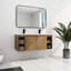 Meuble-lavabo double 48 po, mural, avec meuble-lavabo design avec lavabo, option porte