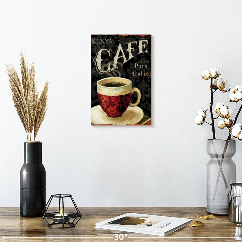 Le café du jour chez Yarlin I, H 12 po x l 8 po