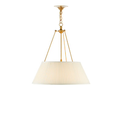 Lytham 1 - Light Antique Gold/White LED Unique/Statement Pendant