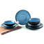 Capri Stoneware Dinnerware Set 12 Piece - Service for 4