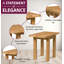 Drop Leaf Solid Oak Dining Set