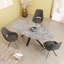 Colturo Oval Metal Base Dining Table-1721189750