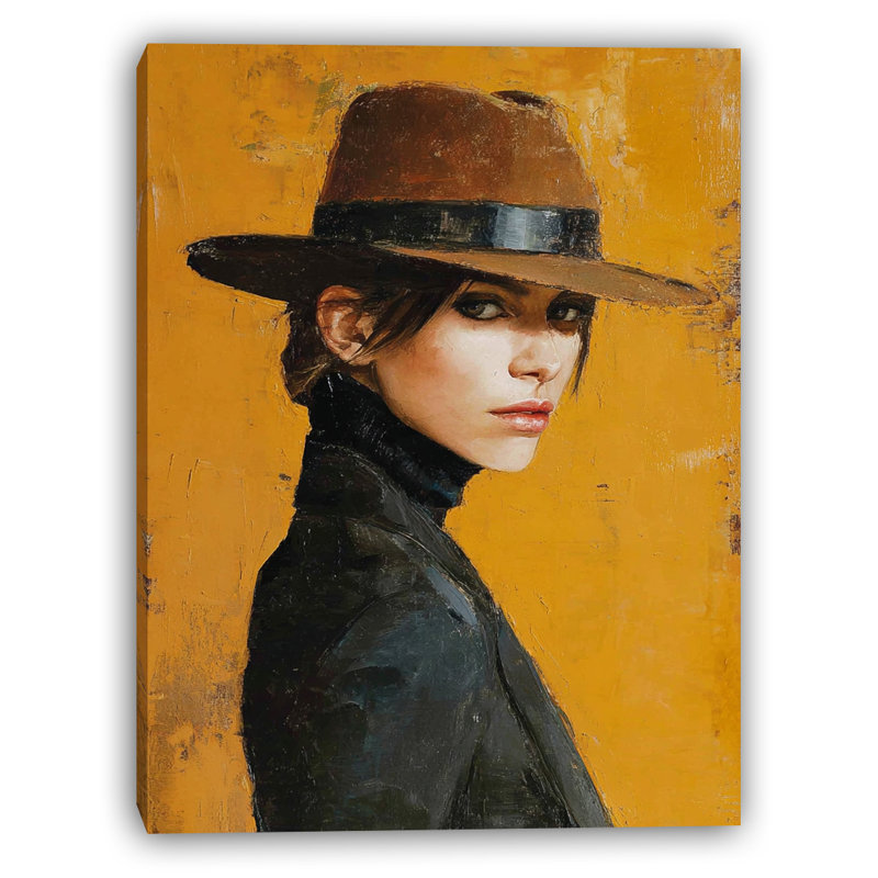 Golden Charm Wrapped Canvas Wall Art, 24" H x 16" W