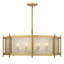 Lustre 8 lumières en laiton chaud Savoy House Jacobs