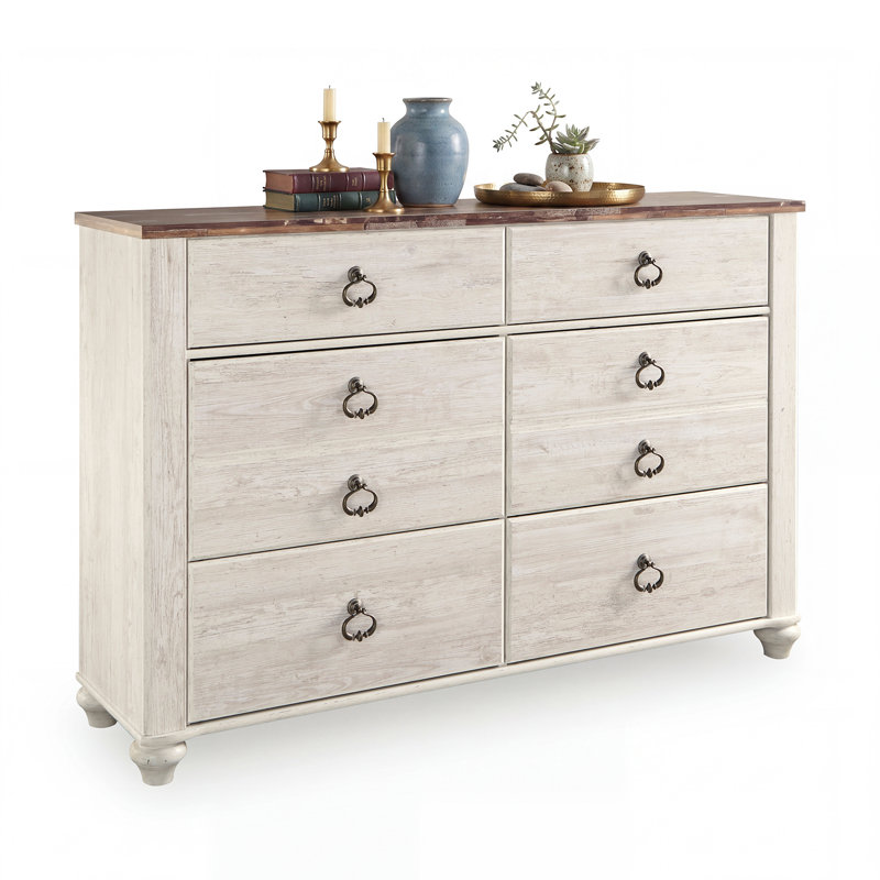 Commode double 6 tiroirs Barzan