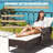Outdoor Wicker Chaise Lounge , Cushion Included-121909616