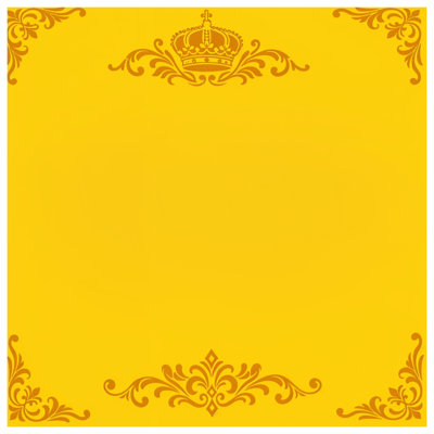 Édredon à motif de couronne jaune