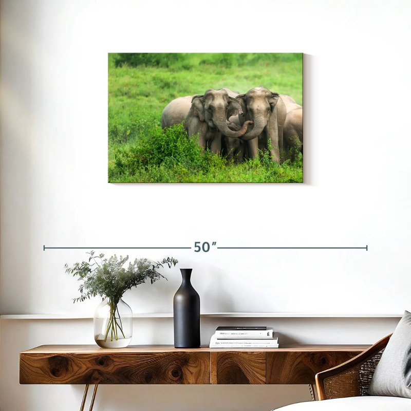 Brampt Asian Elephant Huddle, 20" H x 30" W