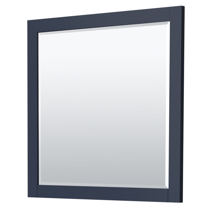 Miranda 36'' Dark Blue Single Bathroom Vanity with White Cultured Marble Top