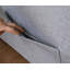 Fauteuil convertible en lin gris clair 33,25 po Zaira-1739723469