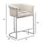 Tabouret de bar et chaises à hauteur comptoir avec revêtement en tissu Boucle et base chromée-265404817-265404780-204015100