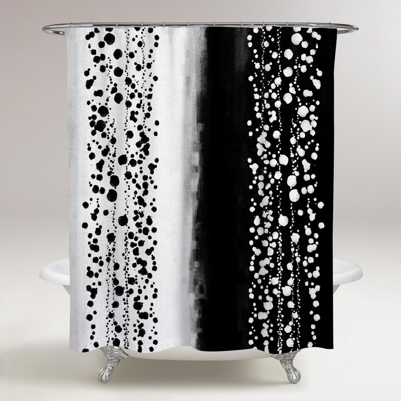 Rideau de douche simple abstrait
