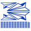 Adhésif décoratif papier avion-517747348-517747328