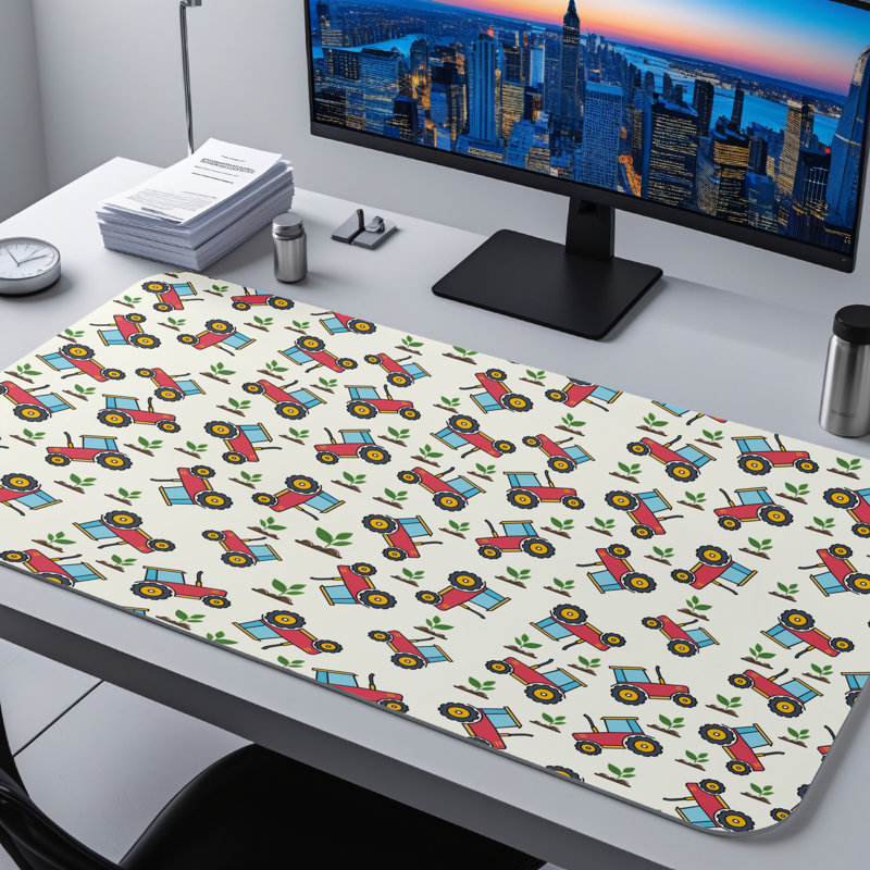 Polyester Desk Pad, 14.4x12.1