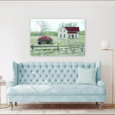 «The Wagon's Gift», impression d'art fantaisiste moderne, paysage de cheval